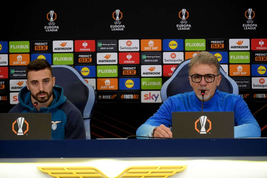 Marco Baroni e Mario Gila in conferenza stampa
