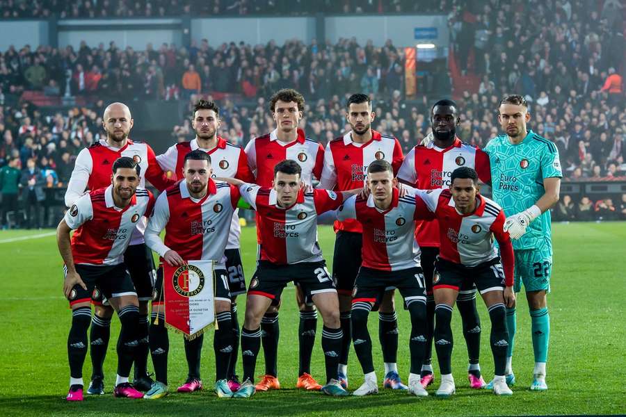 Feyenoord avant le match contre le Shakhtar.