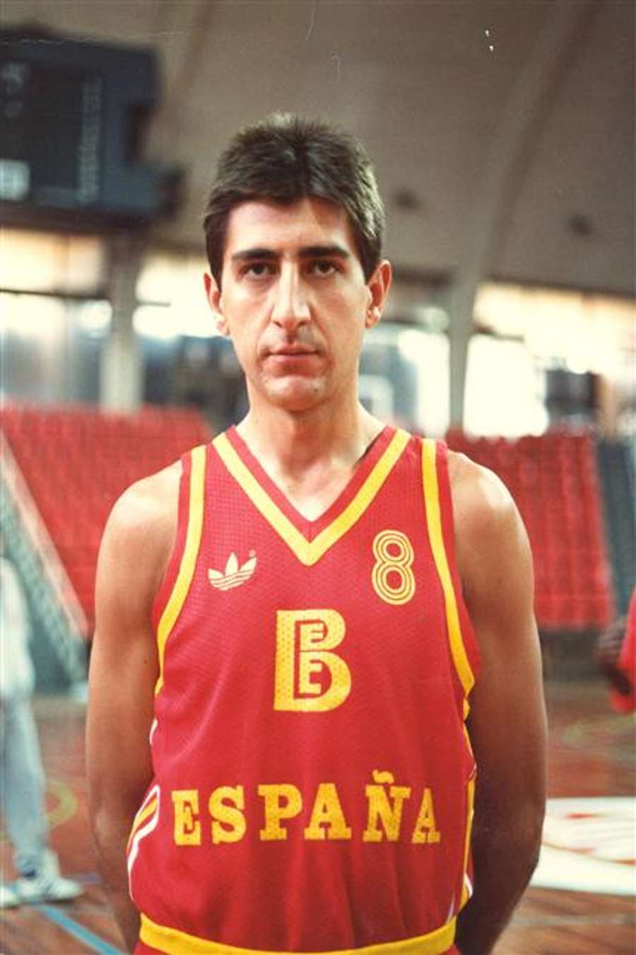 Andrés Jiménez, con la selección española