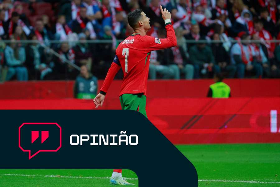 Ronaldo viu o golo festejado pelos adeptos polacos