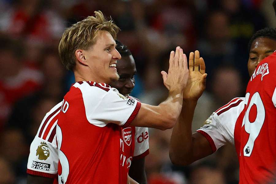 Martin Odegaard a marcat golul trei al lui Arsenal Martin Odegaard a marcat golul trei al lui Arsenal