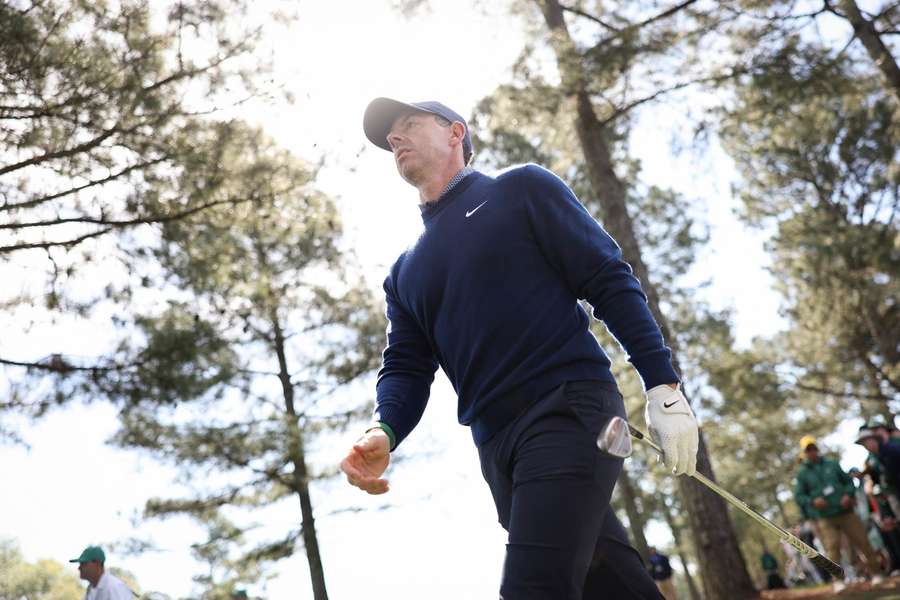 Reigning Masters champion Rory McIlroy during round one