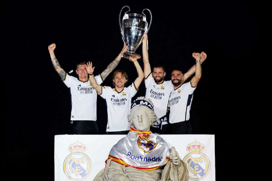 El Real Madrid desfiló el domingo para celebrar su victoria en la Liga de Campeones.