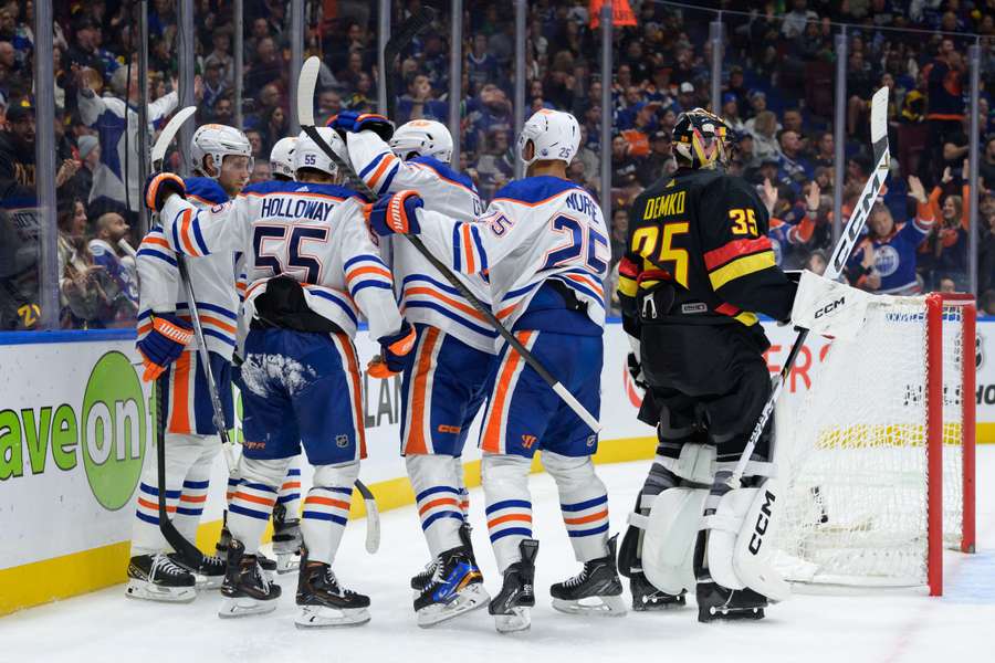 Leon Draisaitl und die Edmonton Oilers konnten im Spiel gegen die Vancouver Canucks nur kurz jubeln.