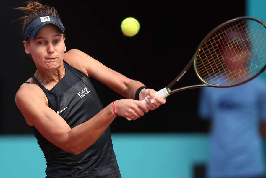 Koedermetova in actie op de Madrid Open