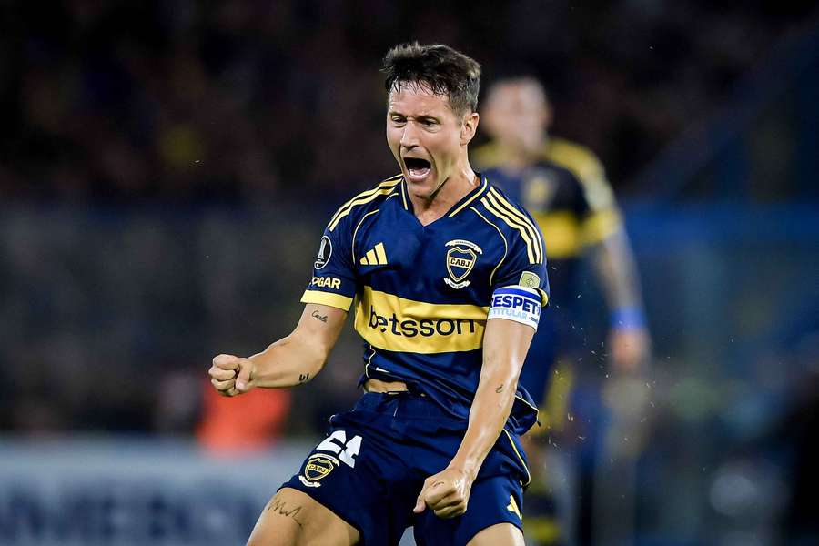Ander Herrera celebra con Boca Ander Herrera celebra con Boca