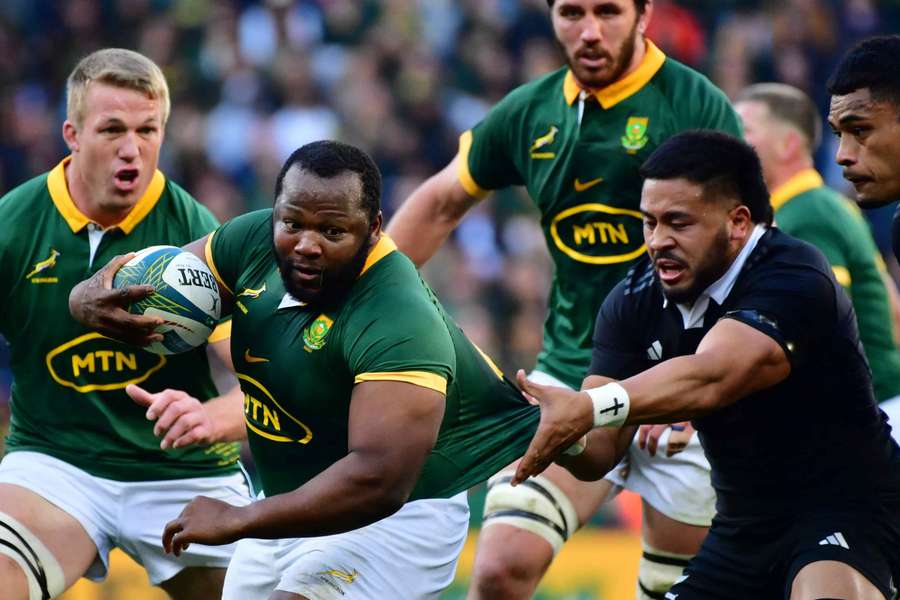 South Africa's Ox Nche in action against the All Blacks