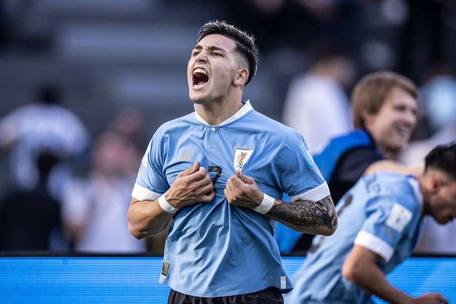 Duarte celebra gol marcado na semifinal da Copa do Mundo Sub-20