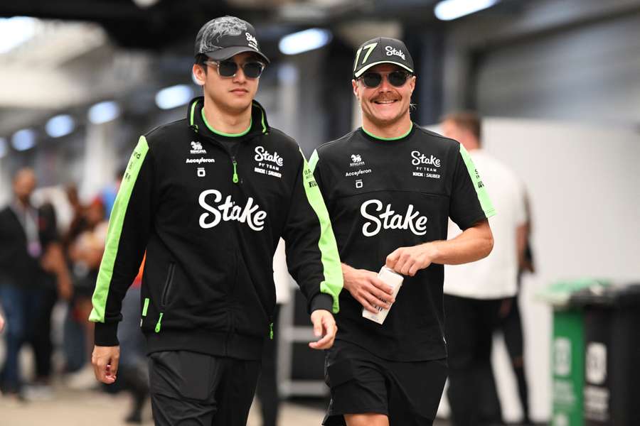 Bottas et Zhou le week-end dernier au Brésil.