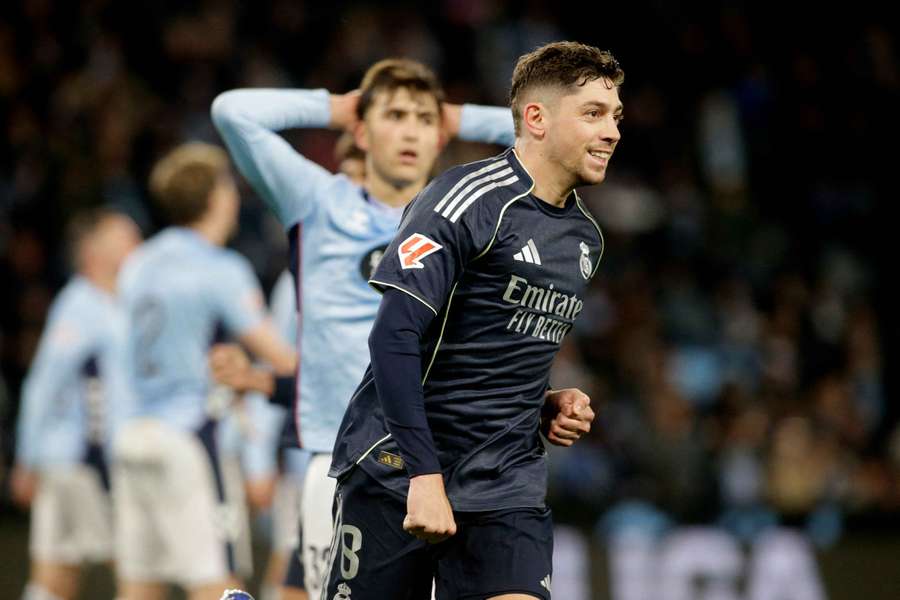 Le Real Madrid s'impose à Vigo grâce à un but de Valverde à la 94e minute