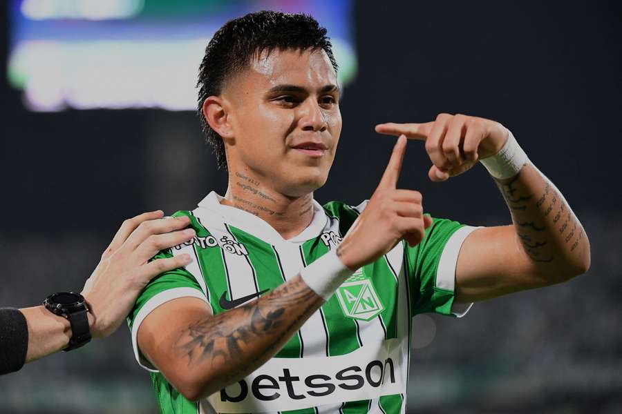 Nicolás Rodríguez celebra un gol