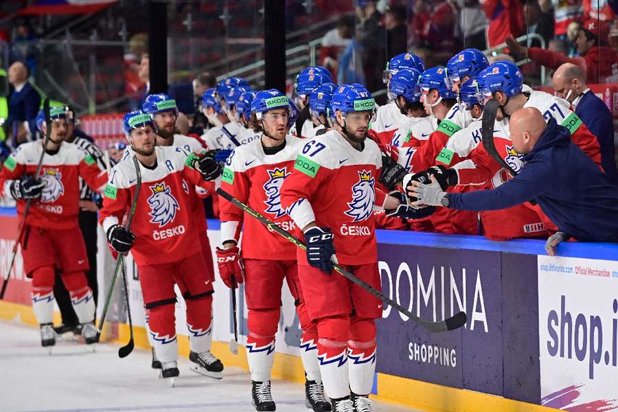 The Czechs went 2-0 up in the first period