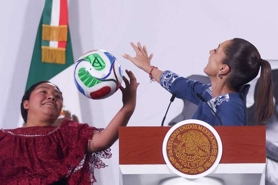 Claudia Sheinbaum, en un acto previo al Mundial 2026 Claudia Sheinbaum, en un acto previo al Mundial 2026