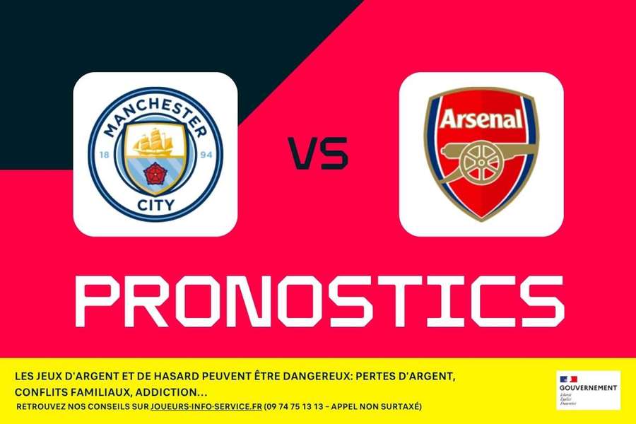 Manchester City - Arsenal : Pronostics, meilleurs paris et cotes (Premier League)