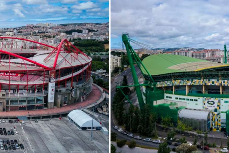 Estádios da Luz e Alvalade foram alvo de buscas