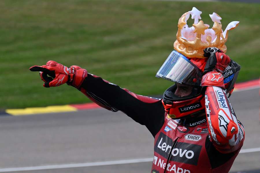 Marc Marquez après sa victoire ce dimanche.