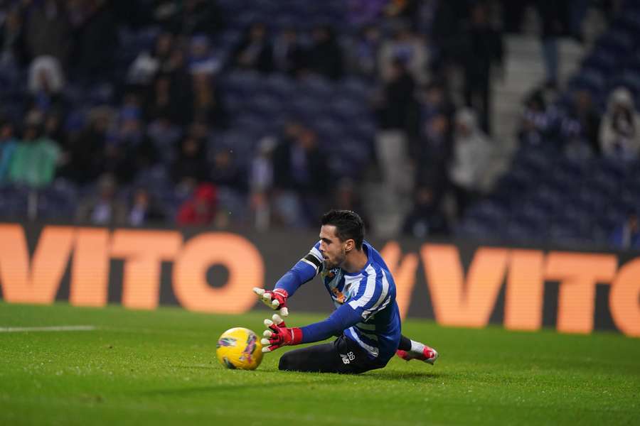 Diogo Costa no aquecimento do FC Porto