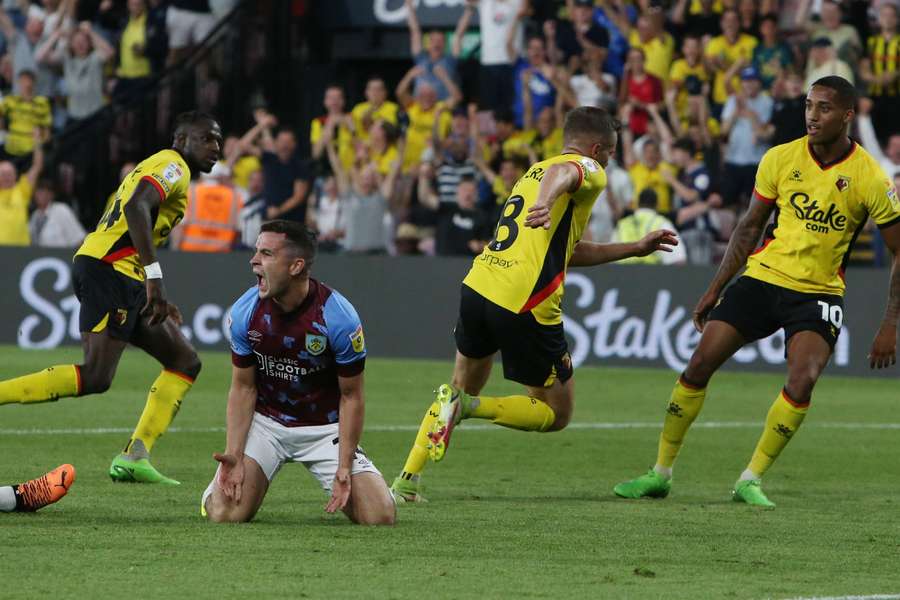 Cleverley was taken off soon after the goal with a knee injury