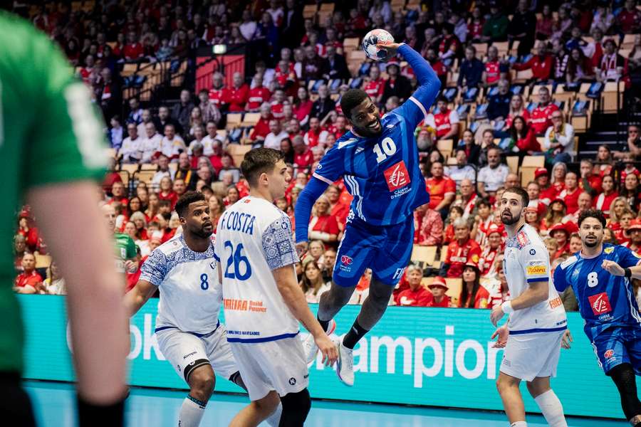 France's Dika Mem in action during the match against Portugal