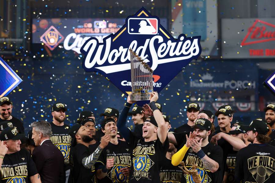 Milwaukee Brewers celebrate their 2026 World Series victory Milwaukee Brewers celebrate their 2026 World Series victory