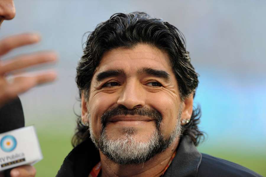 Diego Maradona als argentinischer Nationaltrainer bei der WM 2010