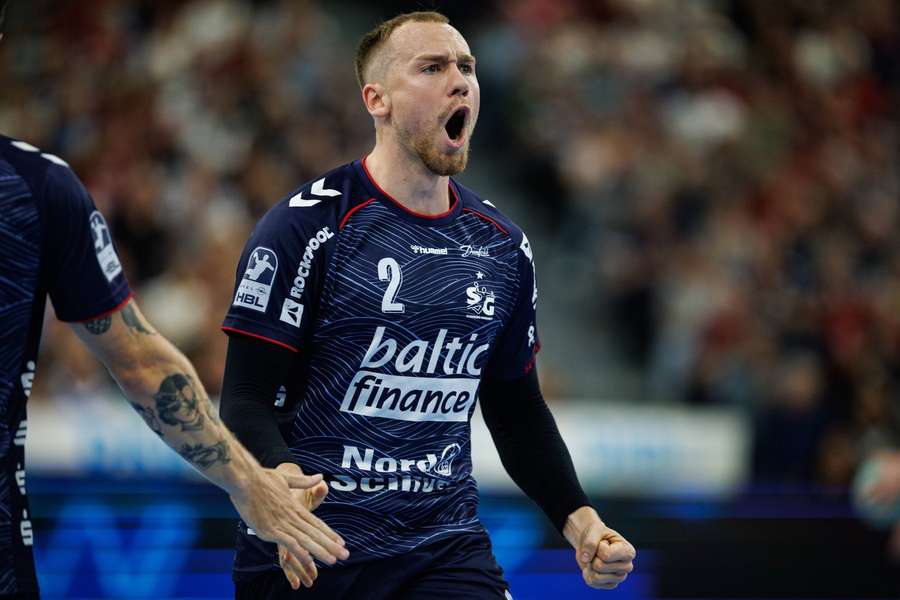 Simon Pytlick was once again in superb form for Flensburg Simon Pytlick was once again in superb form for Flensburg