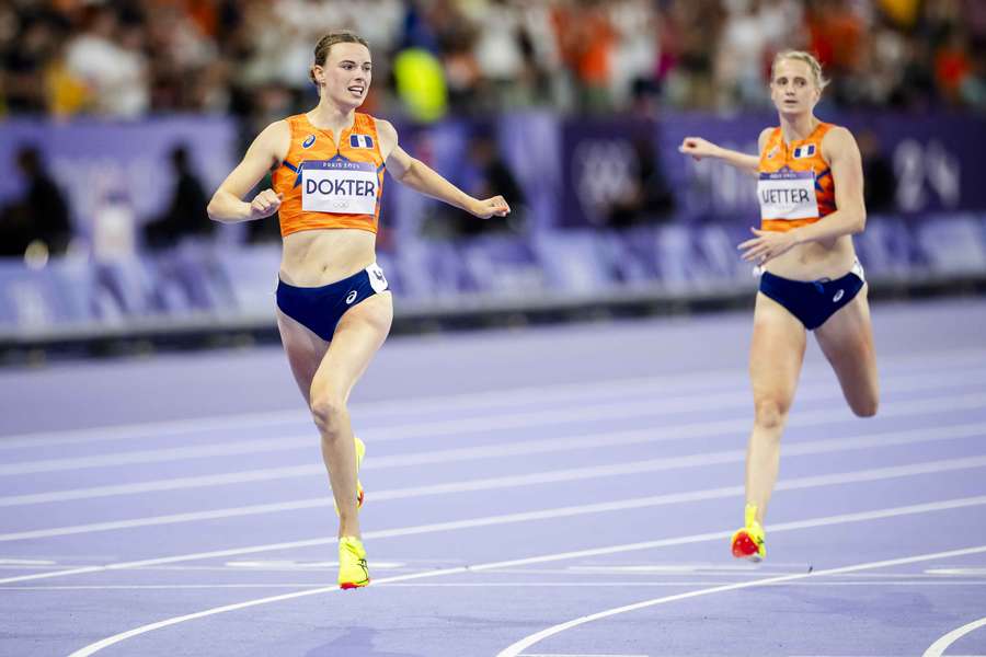 Sofie Dokter en Anouk Vetter op de 200 meter