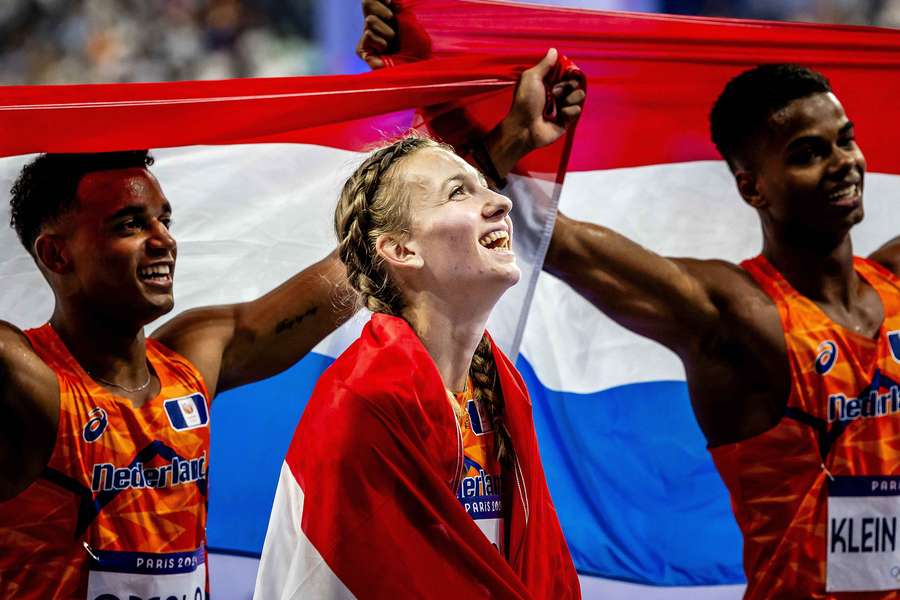 Femke Bol en de estafetteploeg wonnen een sensationele gouden medaille