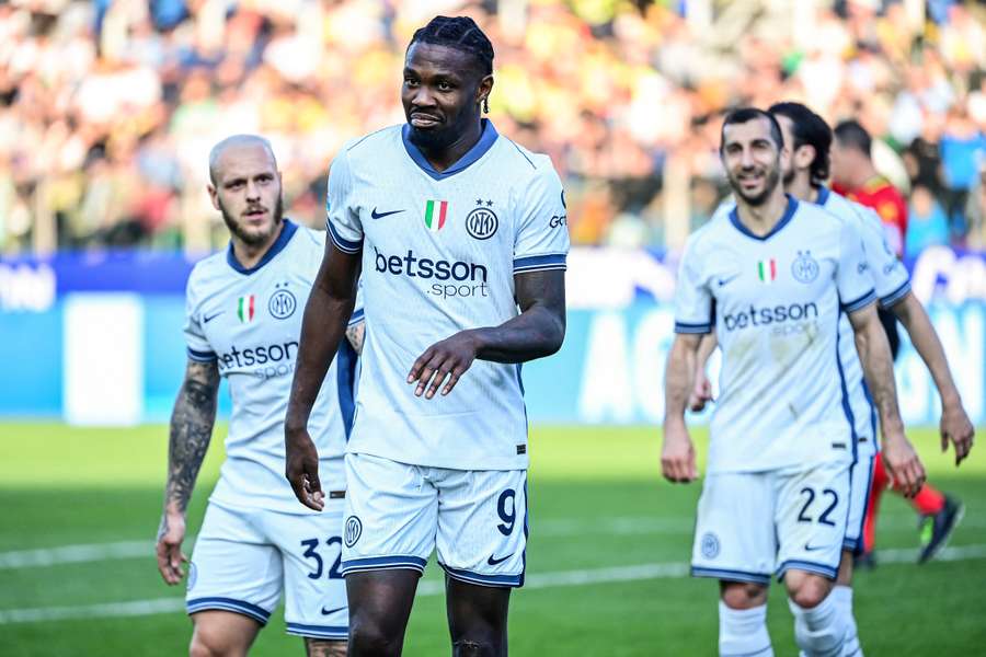 Marcus Thuram e la buffa esultanza dopo il gol segnato al Parma