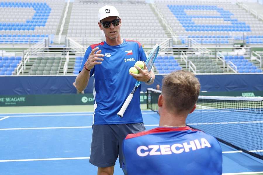 Tomáš Berdych a Jiří Lehečka.