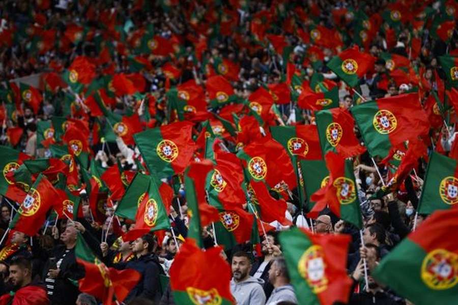 Adeptos portugueses apoiam a Seleção