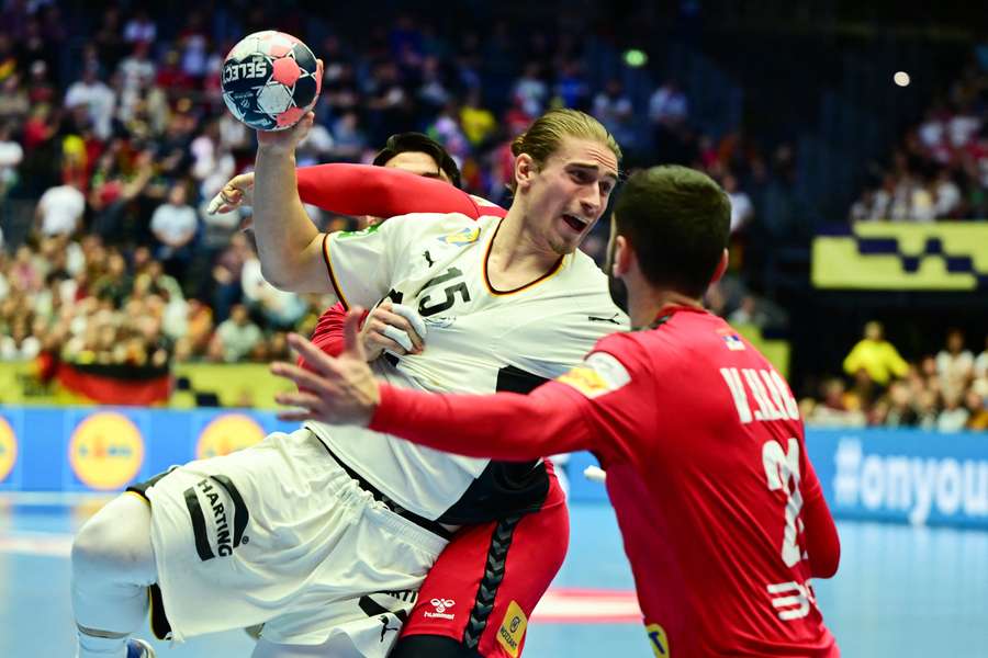 Juri Knorr im Spiel gegen Serbien