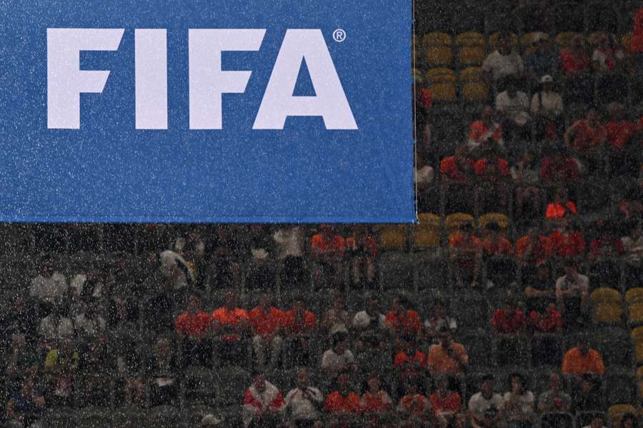 Logo de la FIFA durant l'Euro 2024.