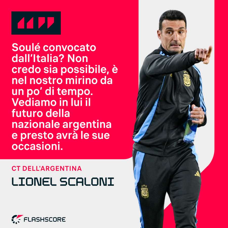 Le dichiarazioni di Scaloni Le dichiarazioni di Scaloni