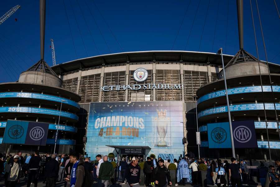 Het stadion van Manchester City