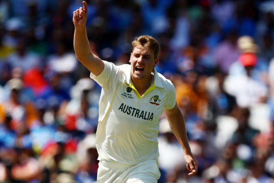 Cameron Green celebrates his controversial catch as Australia take commanding lead
