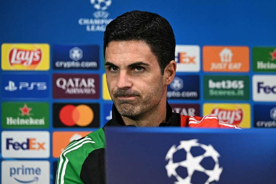 Mikel Arteta in conferenza stampa