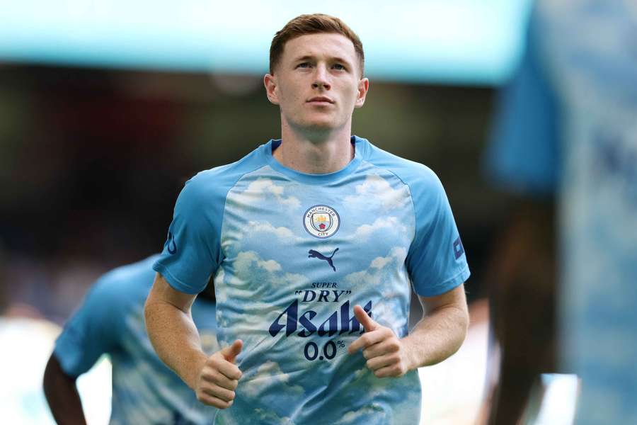 Manchester City's Elliot Anderson Manchester City's Elliot Anderson
