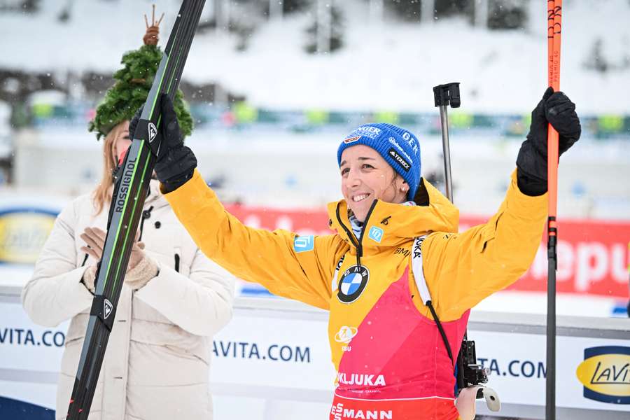 Franziska Preuß will das Gelbe Trikot über die Ziellinie tragen