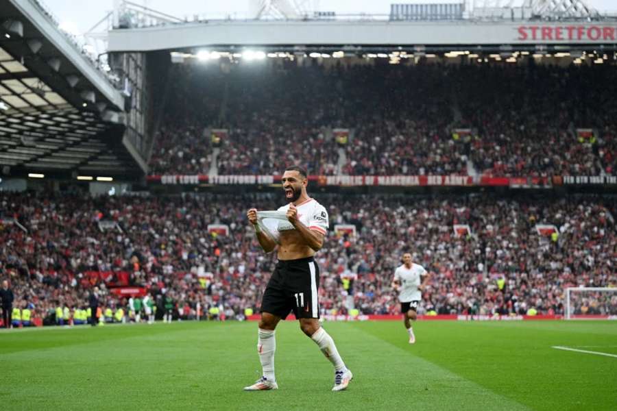 Mohamed Salahova na Old Trafford jeden gól dal a na dva přihrál.