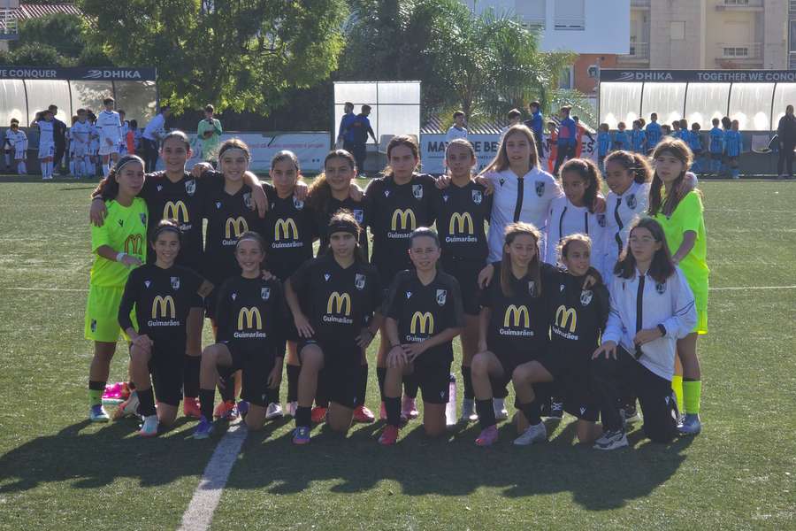 A equipa feminina do Vitória SC A equipa feminina do Vitória SC