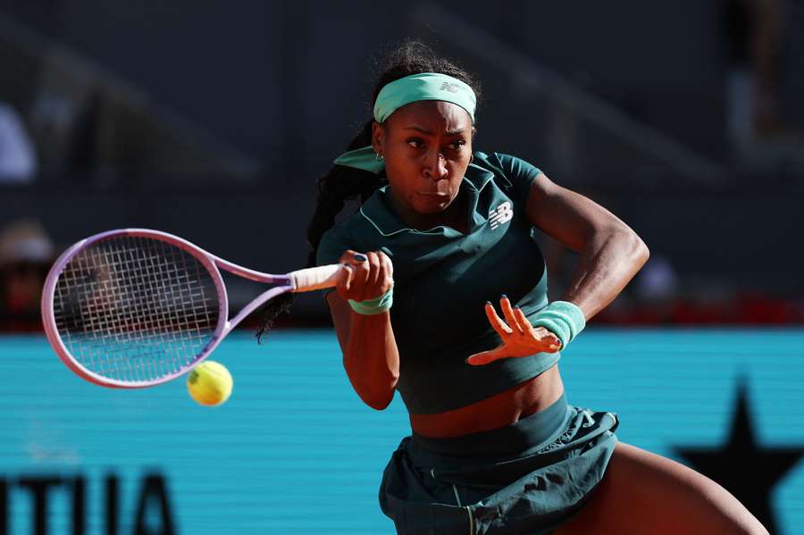 Coco Gauff la Madrid, luni.