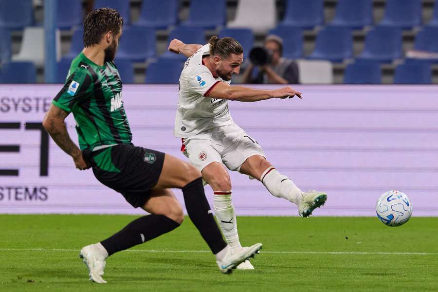 Adrien Rabiot segna il gol contro il Sassuolo Adrien Rabiot segna il gol contro il Sassuolo