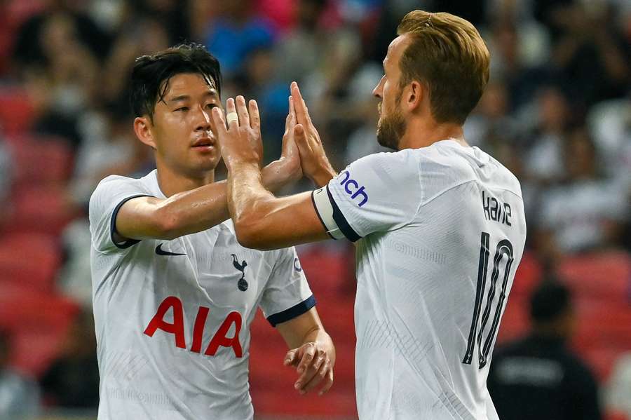 Harry Kane will play against former strike partner Son Heung-Min in Seoul in August