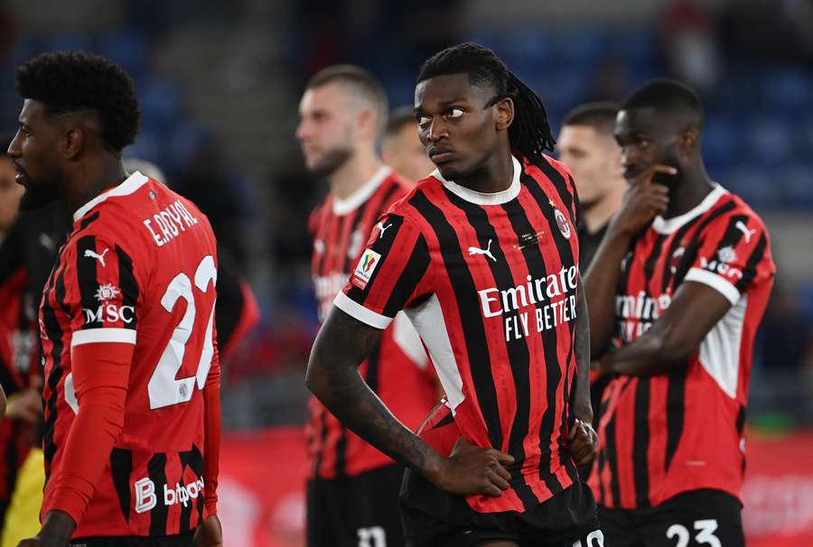 Rafael Leao en la final de la Coppa Italia contra el Bolonia Rafael Leao en la final de la Coppa Italia contra el Bolonia
