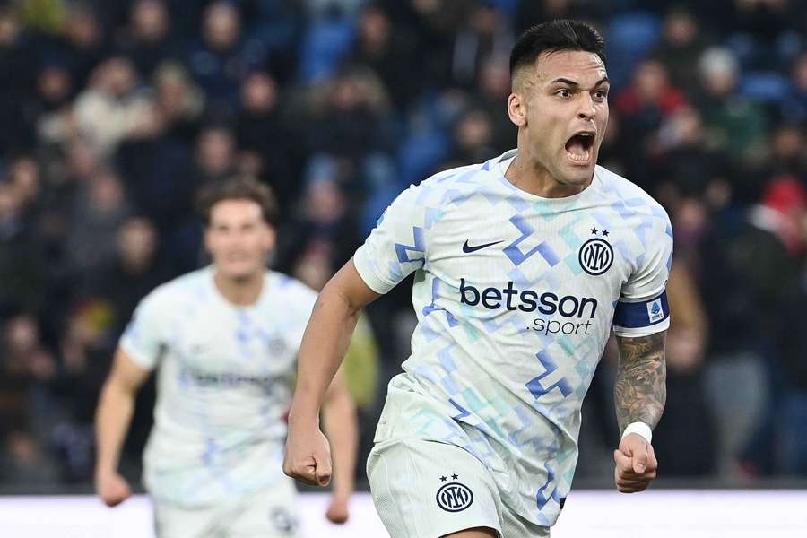 L'esultanza di Lautaro Martinez L'esultanza di Lautaro Martinez