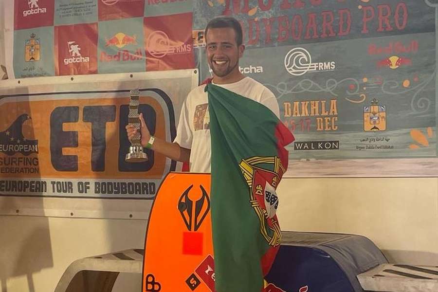 Joel Rodrigues sagrou-se vencedor do Circuito Europeu de Bodyboard, em Dakhla, Marrocos