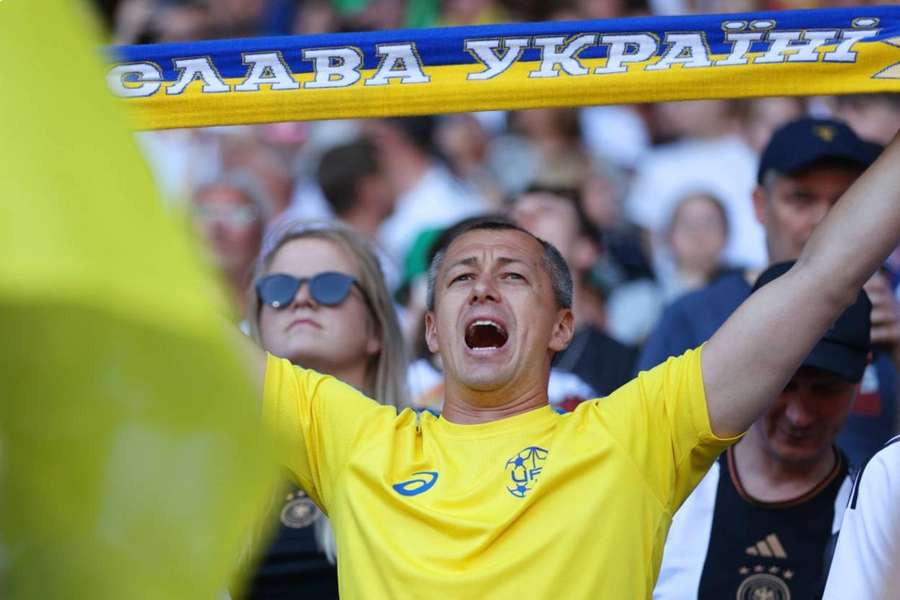 Ukraine's fans were in fine voice in Malta