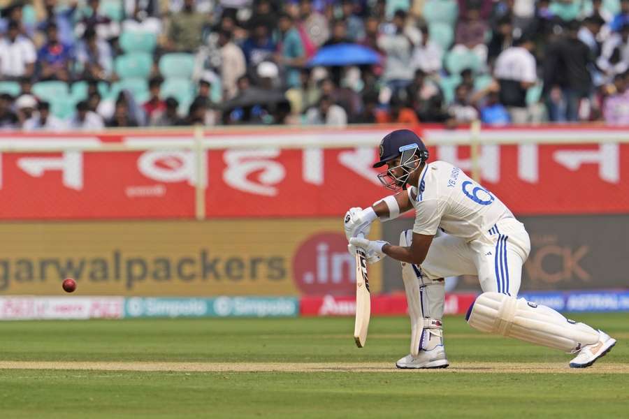 Jaiswal in action against England