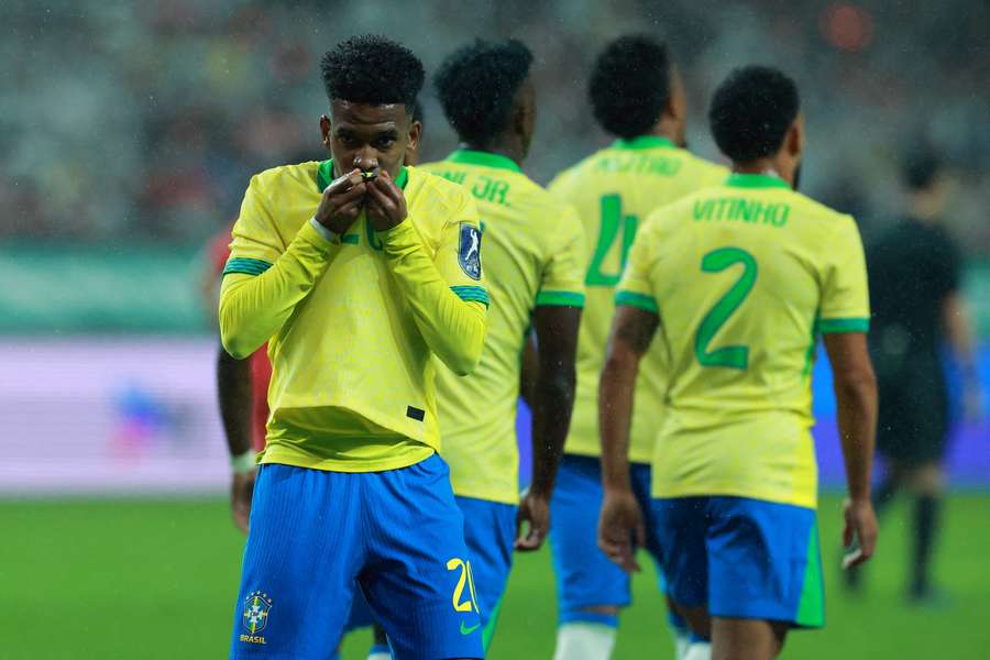 Estevao scores twice as five-star Brazil thrash South Korea